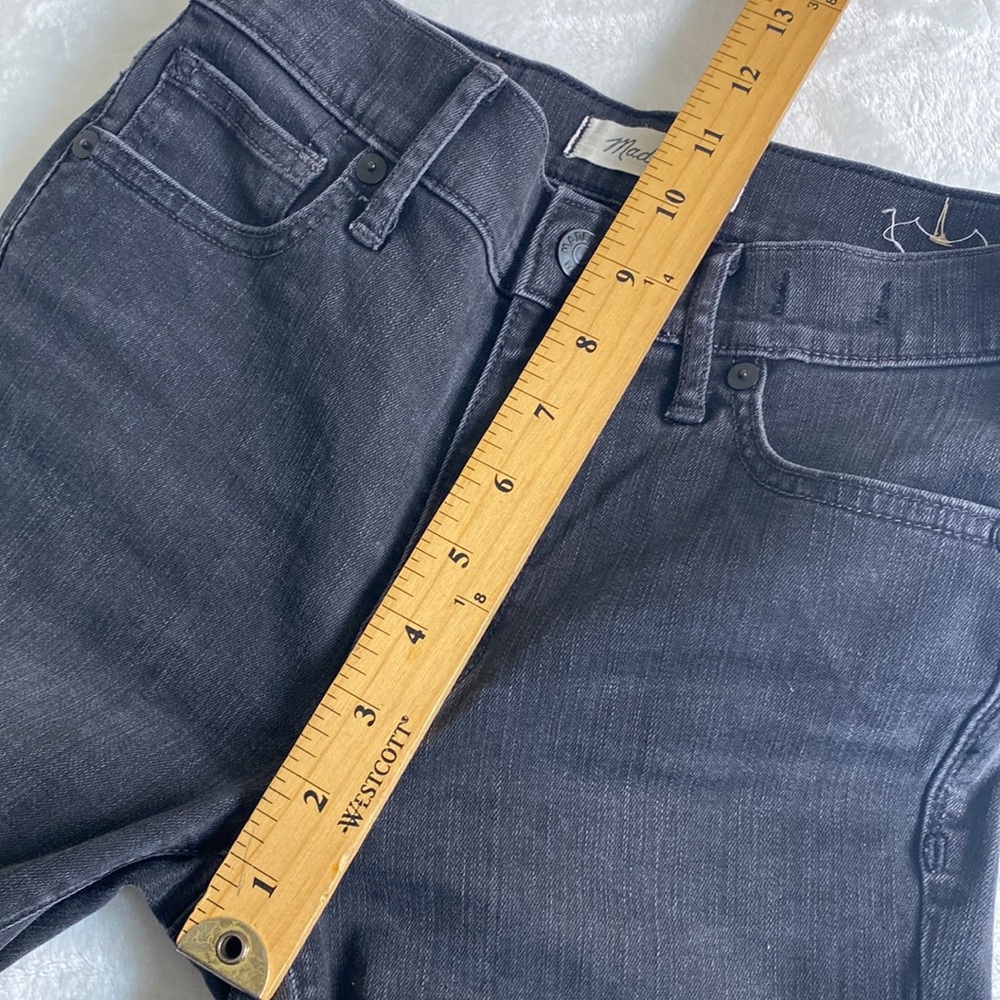 NWOT Madewell 9” High Rise Skinny Wash Black Jeans Size 24 - Picture 12 of 13